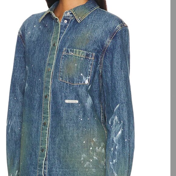Helmut Lang Painter Jean Shirt Jacket Size M NWT - Picture 4 of 5